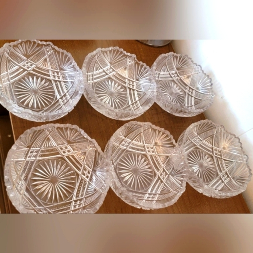 Antique‎ Bryce, Higbee & Co. Clear pressed glass salad bowl